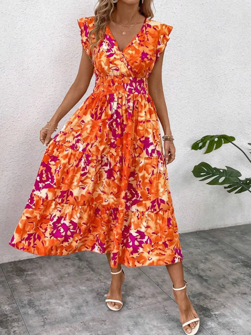 Dress Bohemian Style Elastic