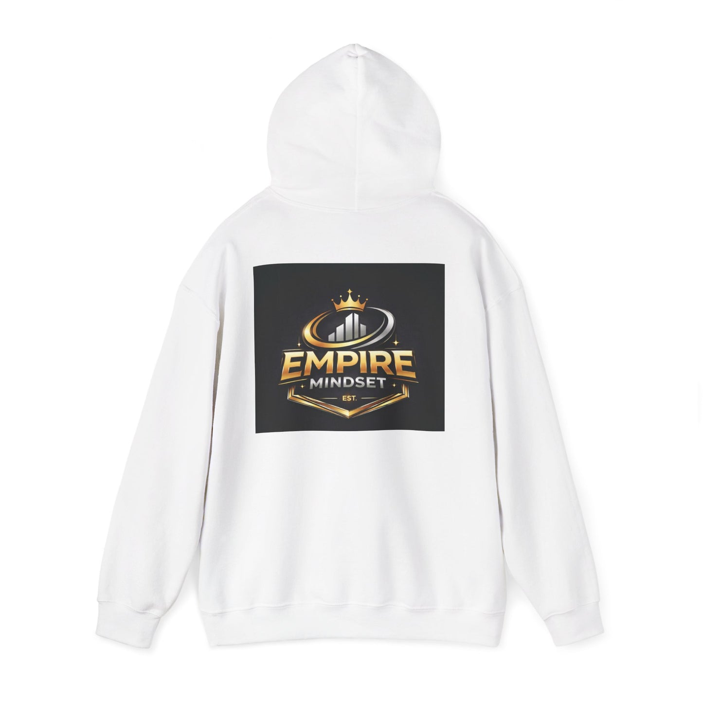 Empire Mindset Hoodie — Motivational Gold Crown Graphic Sweatshirt
