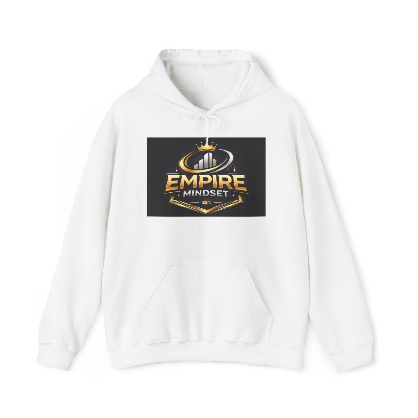 Empire Mindset Hoodie — Motivational Gold Crown Graphic Sweatshirt