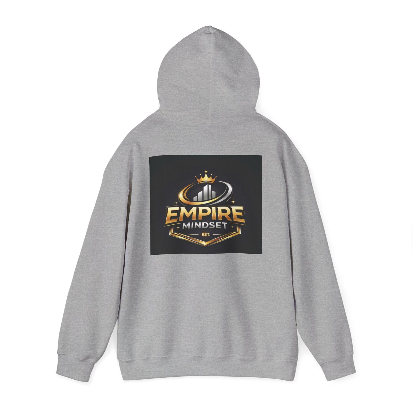 Empire Mindset Hoodie — Motivational Gold Crown Graphic Sweatshirt