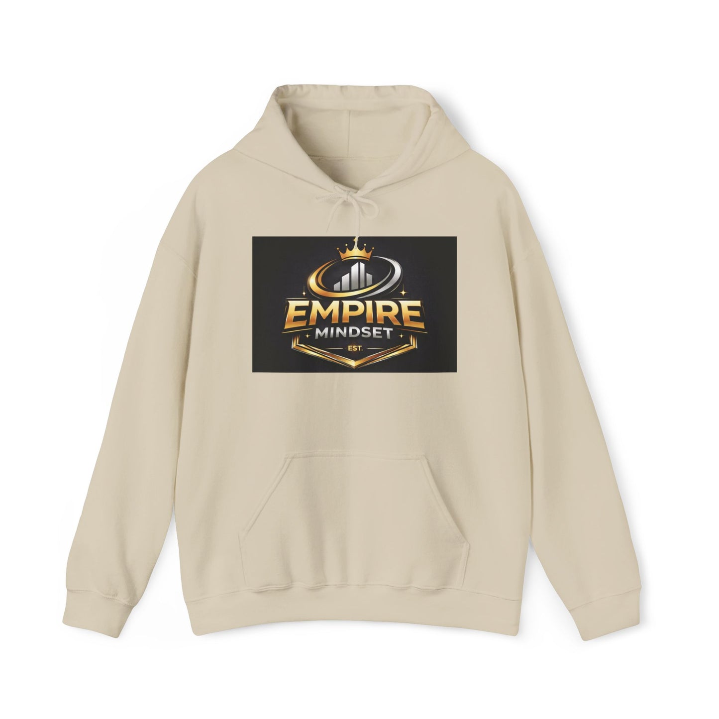 Empire Mindset Hoodie — Motivational Gold Crown Graphic Sweatshirt