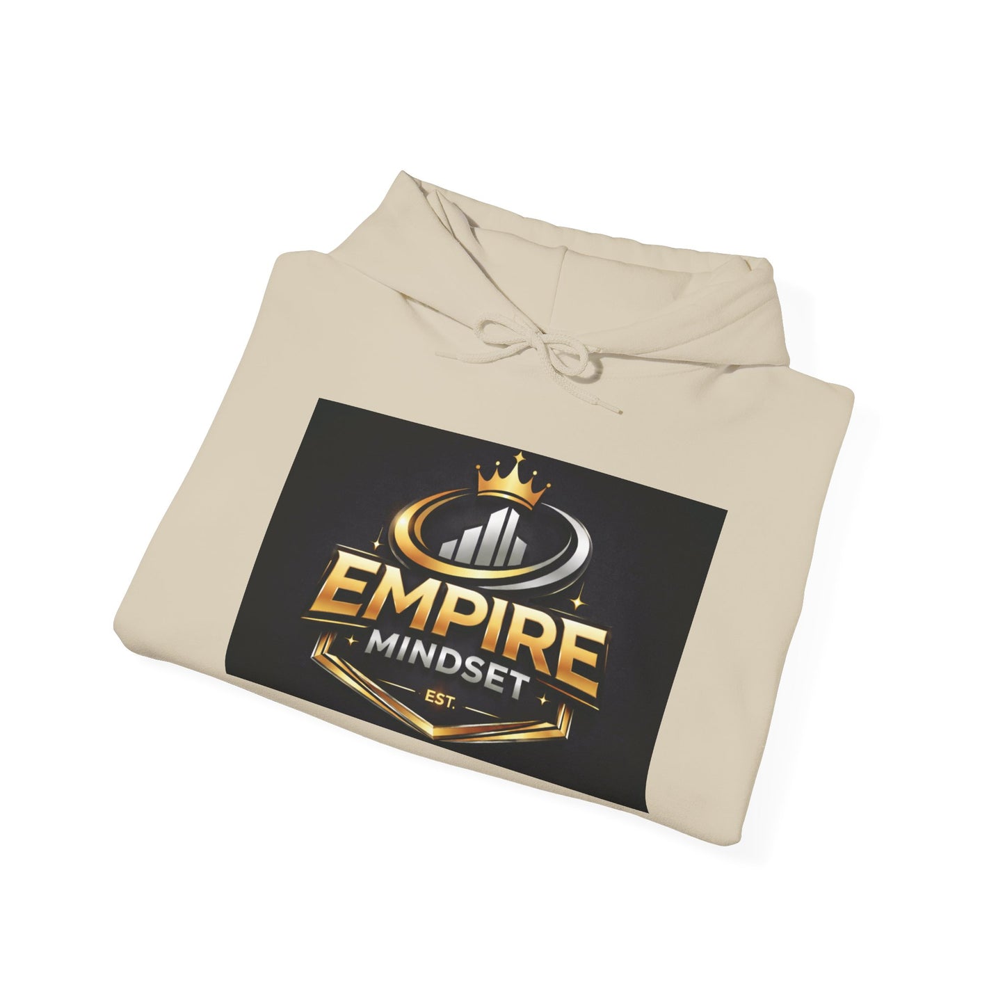 Empire Mindset Hoodie — Motivational Gold Crown Graphic Sweatshirt