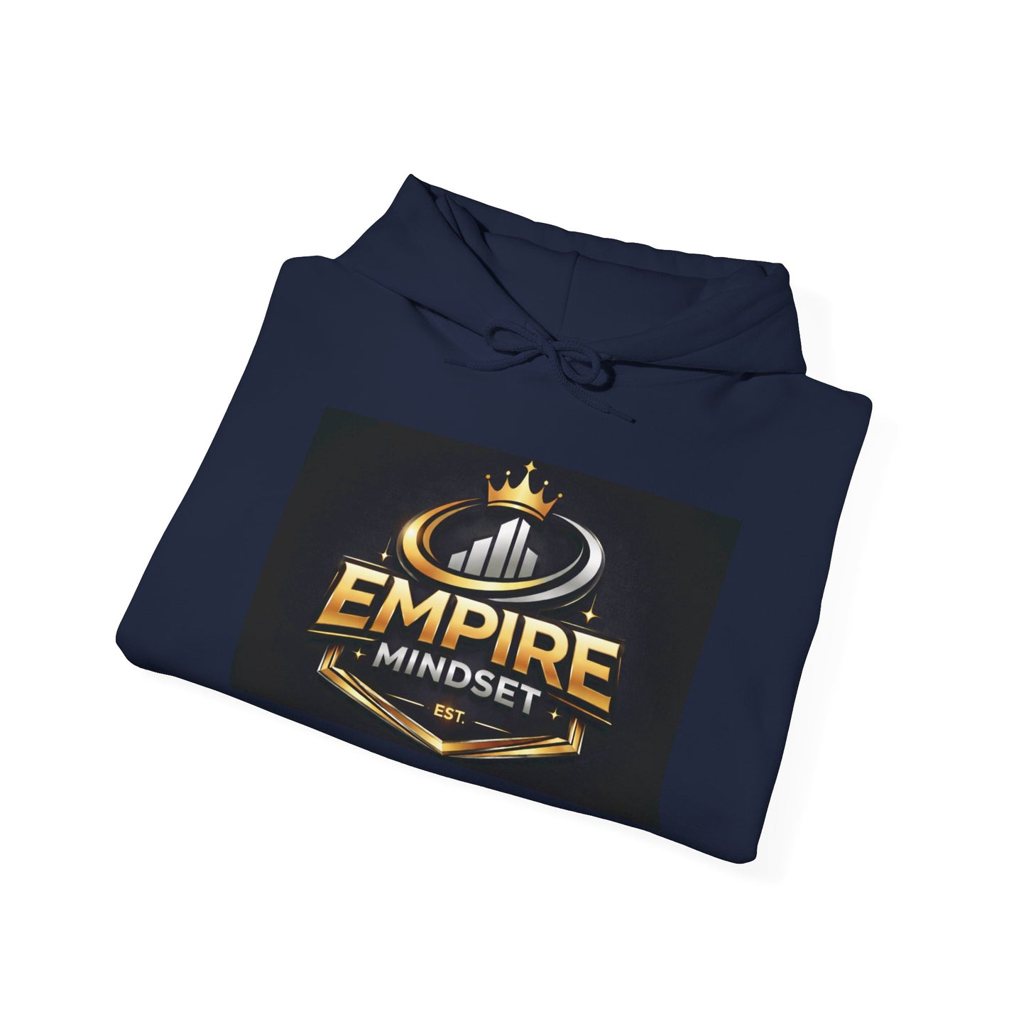 Empire Mindset Hoodie — Motivational Gold Crown Graphic Sweatshirt