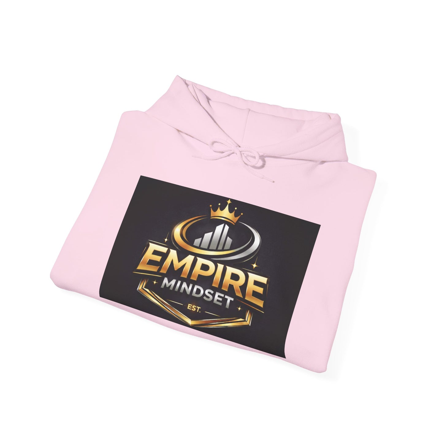 Empire Mindset Hoodie — Motivational Gold Crown Graphic Sweatshirt