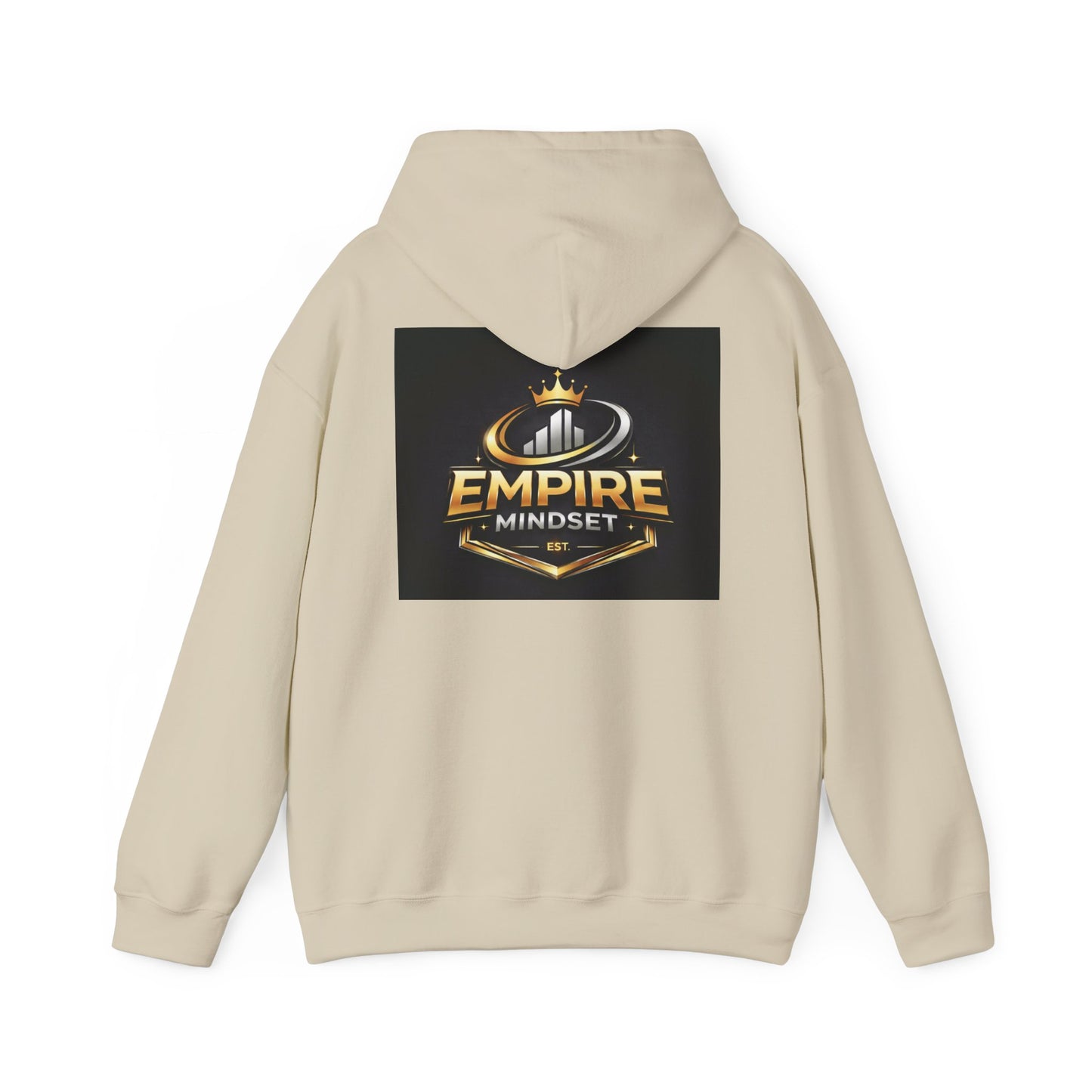 Empire Mindset Hoodie — Motivational Gold Crown Graphic Sweatshirt