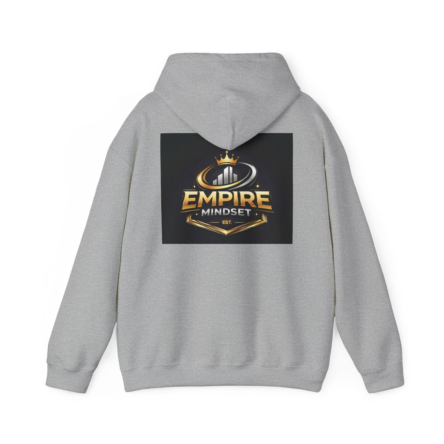 Empire Mindset Hoodie — Motivational Gold Crown Graphic Sweatshirt